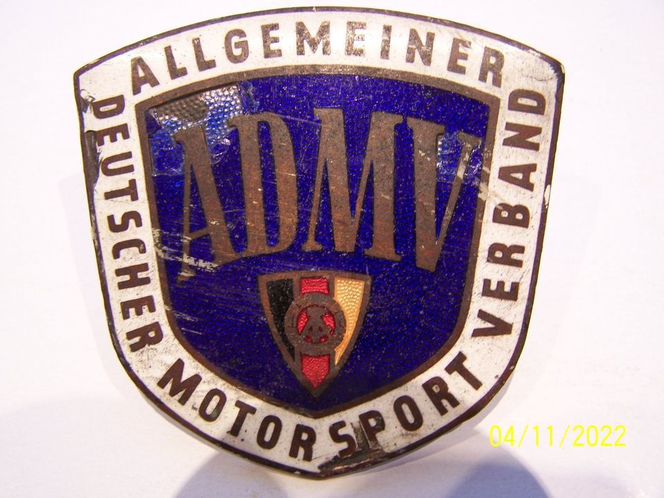 DDR ADMV Emailleplakette Emailleschild Emaille LKW PKW EMW Trabant Wartburg B1000 Barkas Simson 