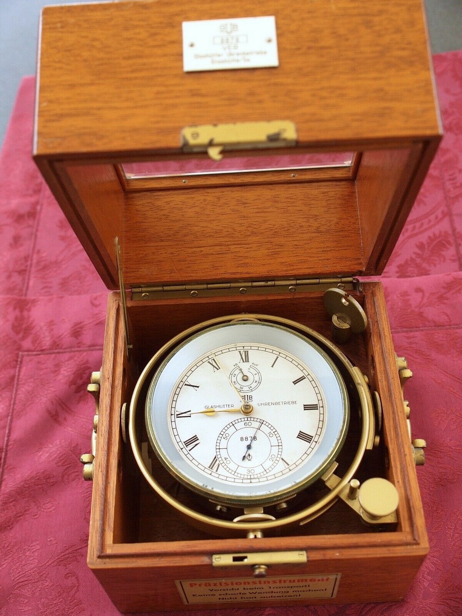 Marine Chronometer, GUB Glashütter Uhrenbetriebe Glashütte Sa No. 8878,