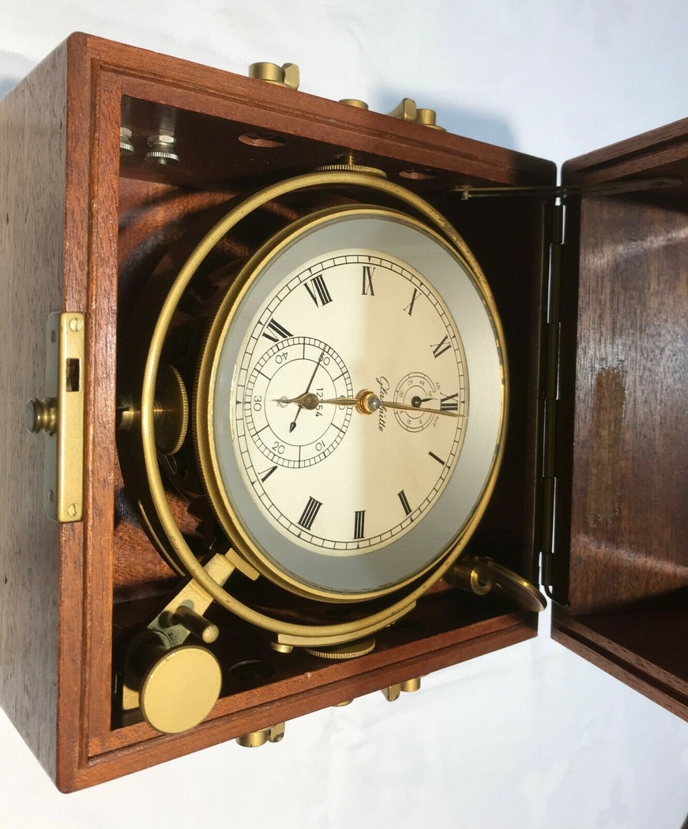 GLASHÜTTE Marinechronometer ca. 70er Jahre Läuft gut