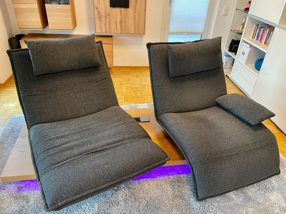 Koinor Free Motion EPOS2 Zweisitzer Sofa Couch Funktion Eiche Licht FREEMOTION