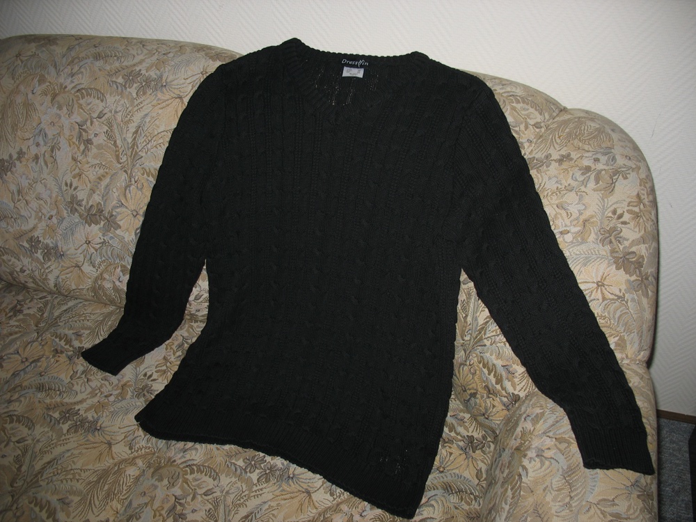 Schwarzer Damen-Pullover - Größe 46