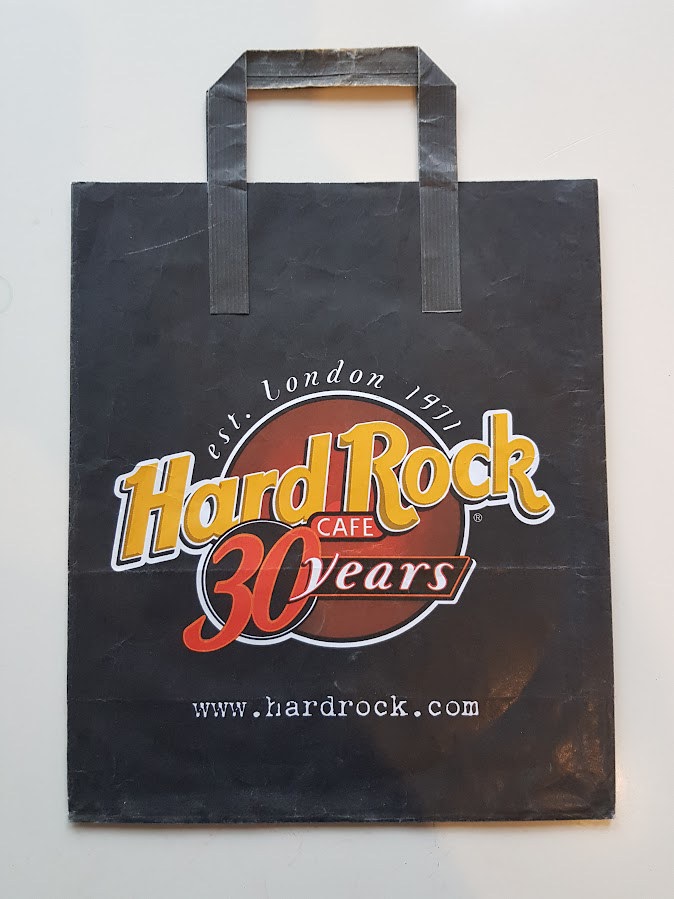 Original Einkaufstasche aus dem Hard Rock Café London von 2001