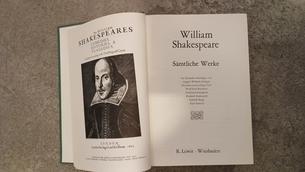 William Shakespeare sämtliche Werke 