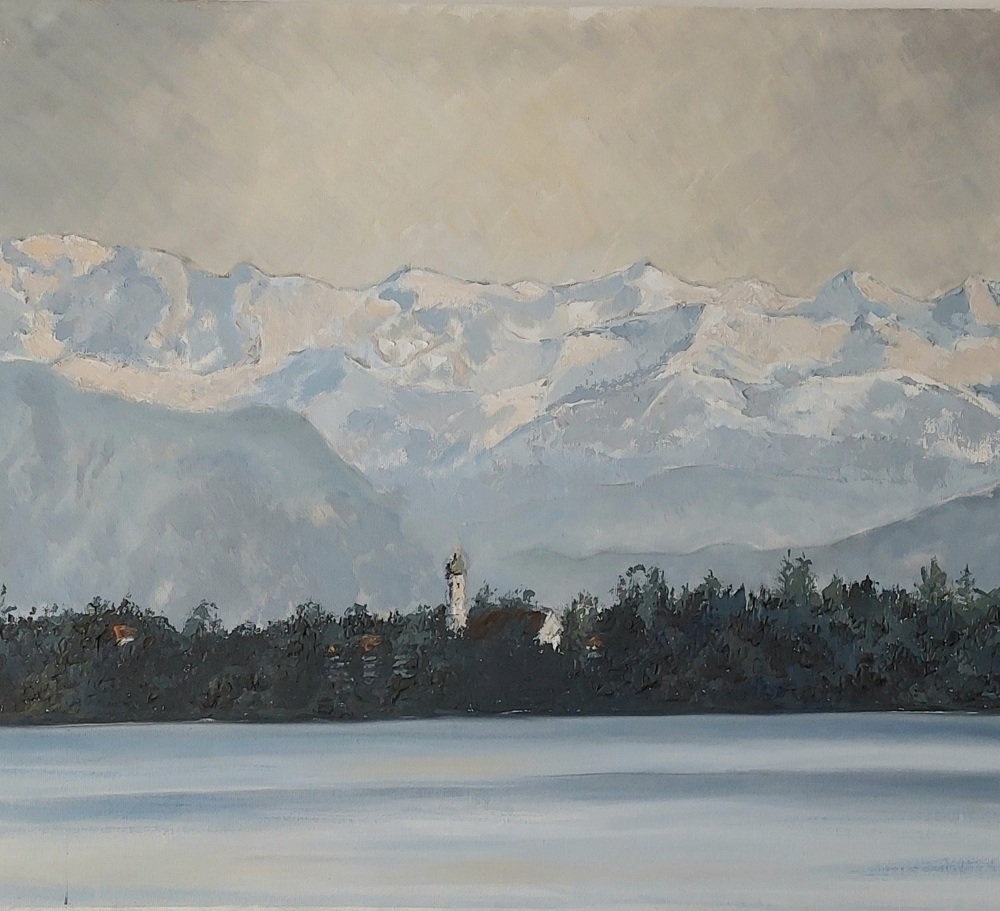 Karwendelgebirge. Starnberger See aus 