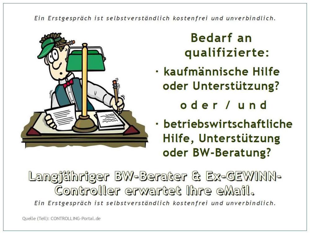 Berat. BETRIEBSWIRT i. R. bietet 'MU|GU' Untern. qualifiz., betriebsw. | kaufm. LEISTUNGEN & HILFEN.