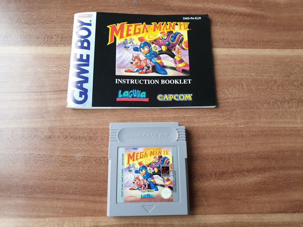  Mega Man 4 IV PAL Modul Anleitung Original Nintendo Game Boy Spiel MegaMan 4
