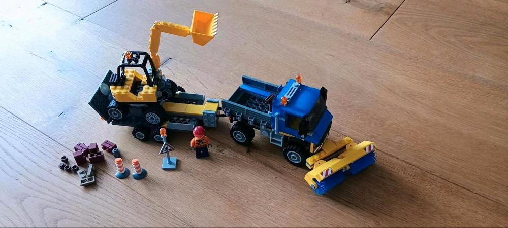 Lego City 60152 Bagger , Anhänger, Kehrmaschine