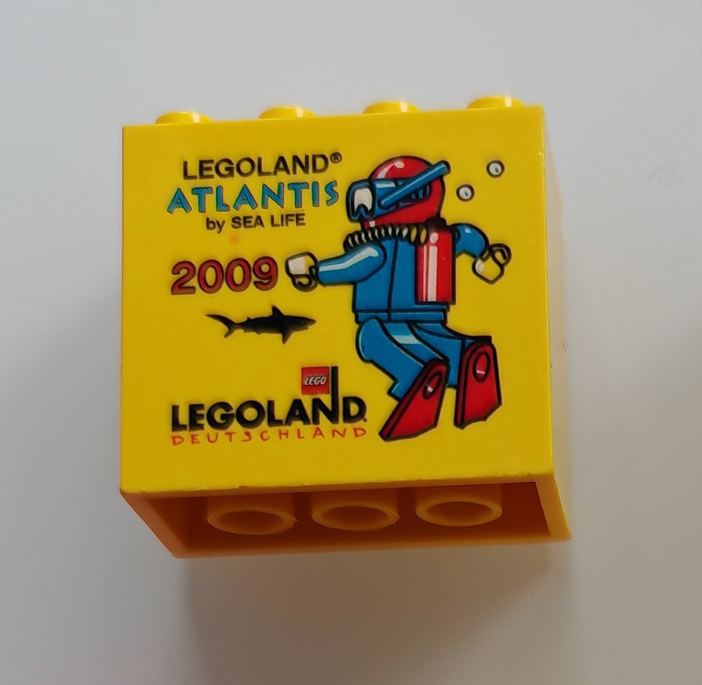 Lego Legoland Atlantis 2009 by Sealife Stein Gelb Sonderbaustein Sammlerstück Sammlerstein