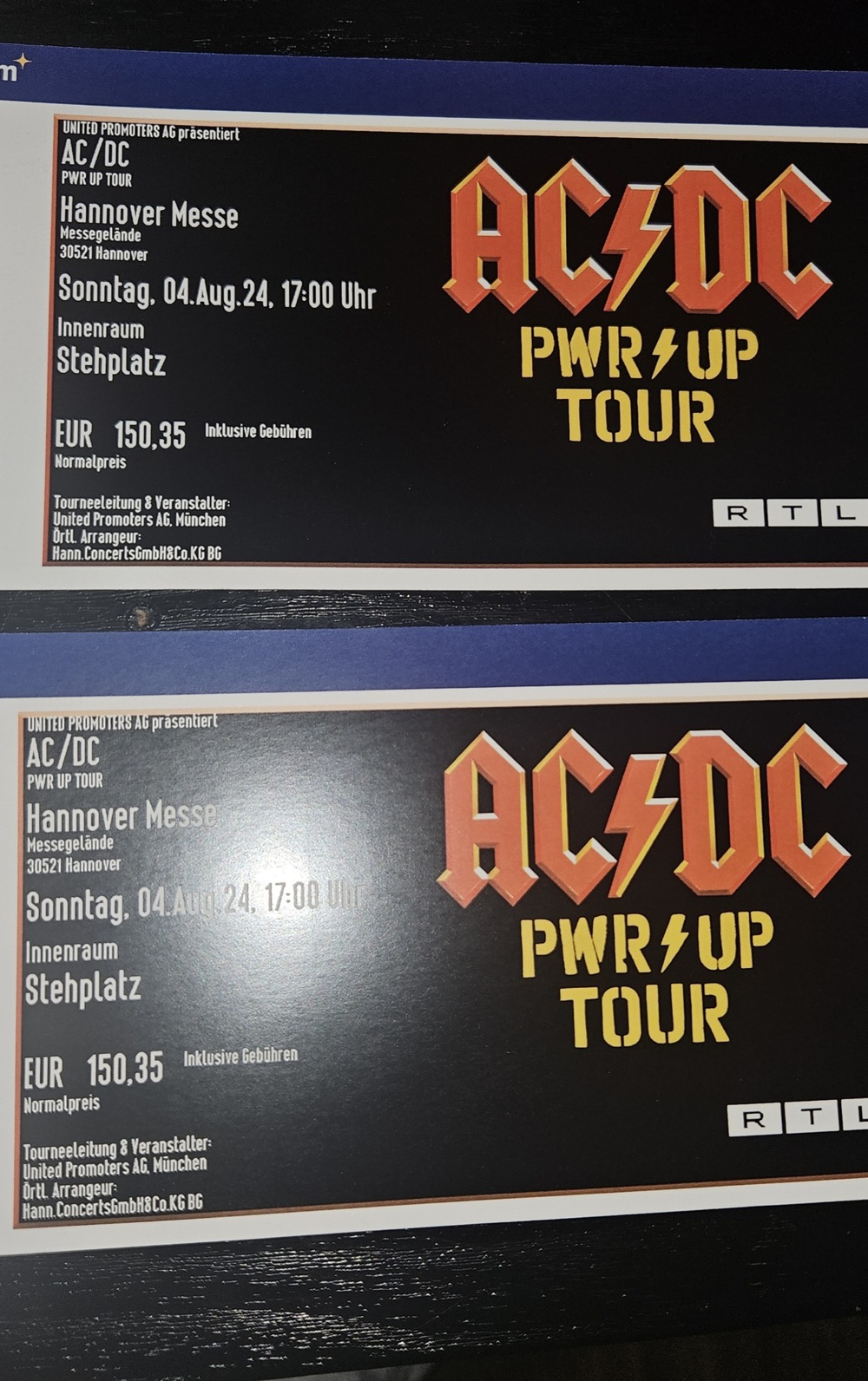 1x acdc Hannover 04.08.2024