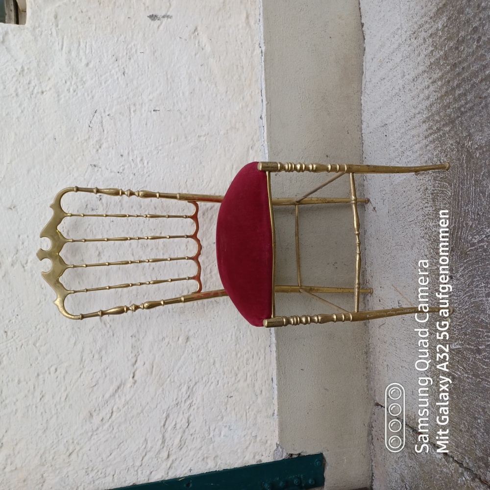 Eleganter Antiker Schminktisch-Stuhl
