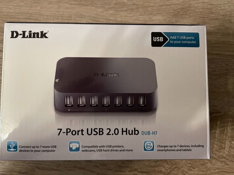 D-Link 7-Port USB Hub