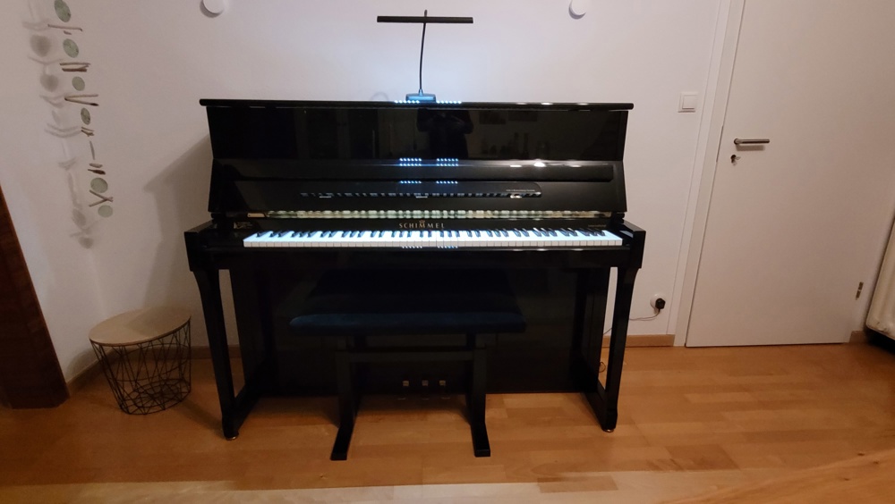 Schwarzes Schimmel Klavier    Modell 119