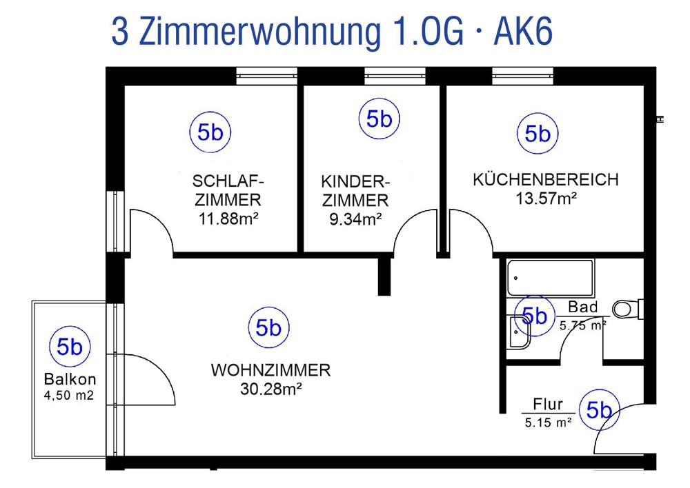 3 Zimmerwohnung in 73630 Remshalden-Geradstetten zu vermieten