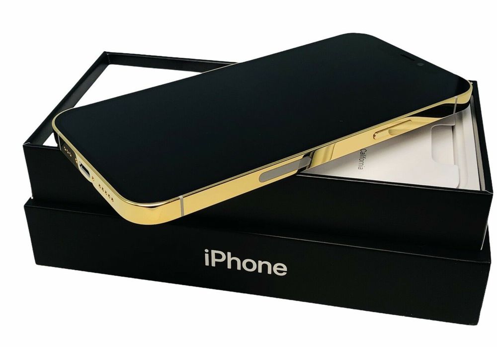  24 Karat Gold Plated Apple iPhone Pro Max -256GB-Ohne Simlock UPE 2543  PayPal Echtheitszertiifikat