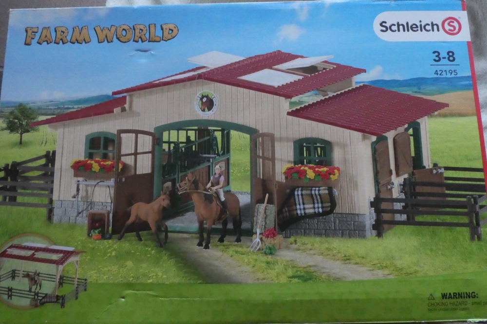 Schleich Reiterhof Zubehör Farm World 42195 Pferdestall