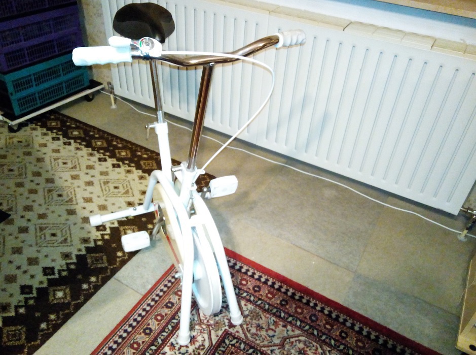 Hometrainer - Fahrradstyle  weiß, klein