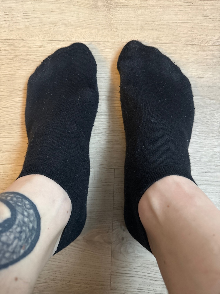getragene Socken