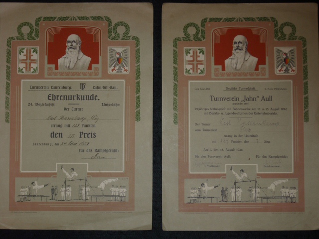 Urkunden von 1925 und 1926