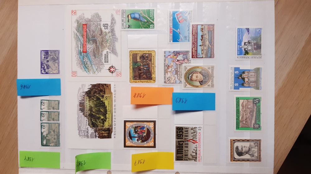 Briefmarken Österreich 1984-1989 postfrisch 