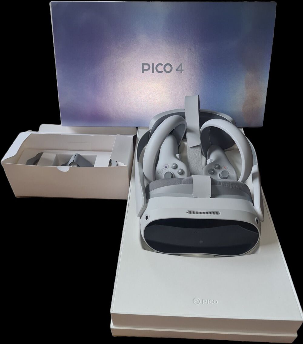  PICO 4 128GB All-in-One VR Headset - Weiß Grau