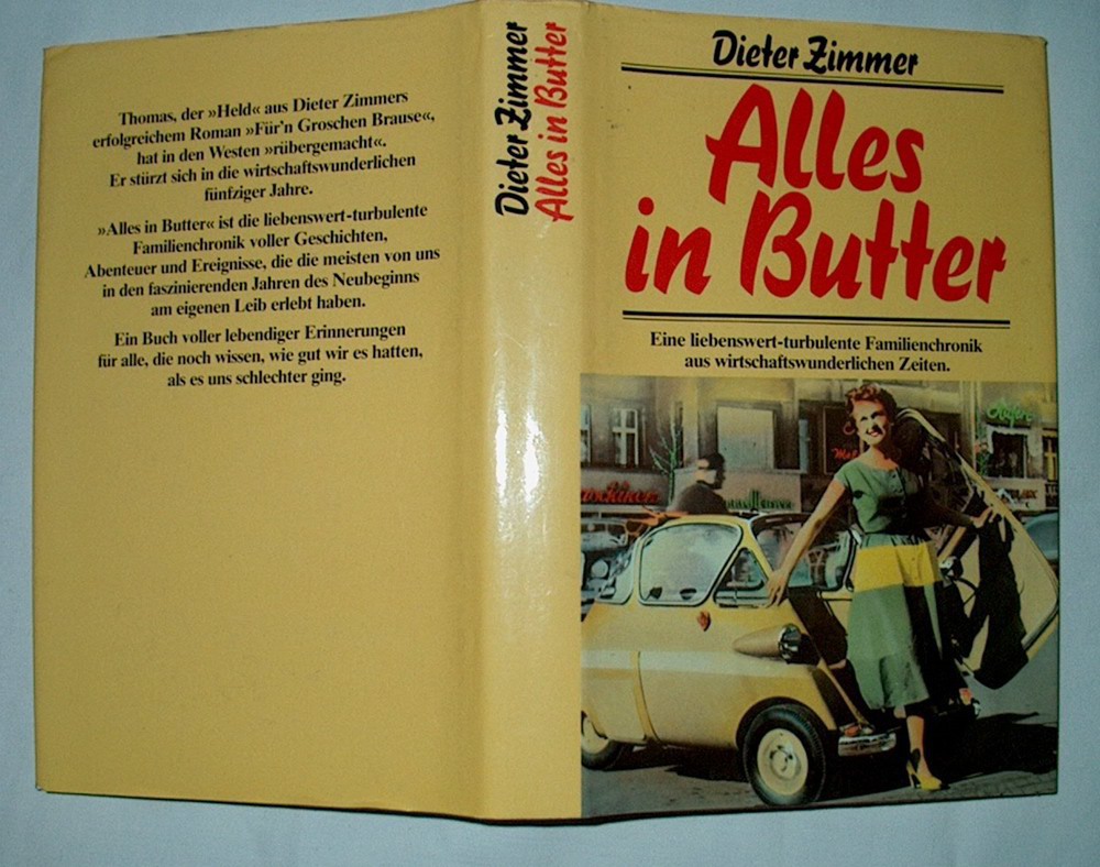 B Roman Dieter Zimmer Alles in Butter 1985 Bertelsmann Club 042580 288 Seiten Buch gebunden