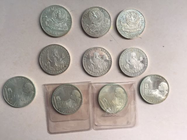 10 Stück - 10 DM Gedenkmünzen Silber bankfrisch