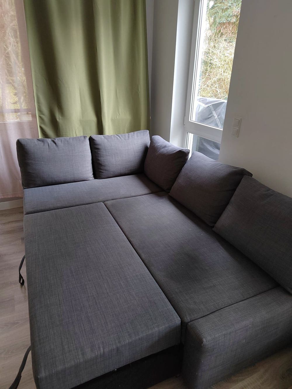 Ikea Sofa eckig Anthrazit 
