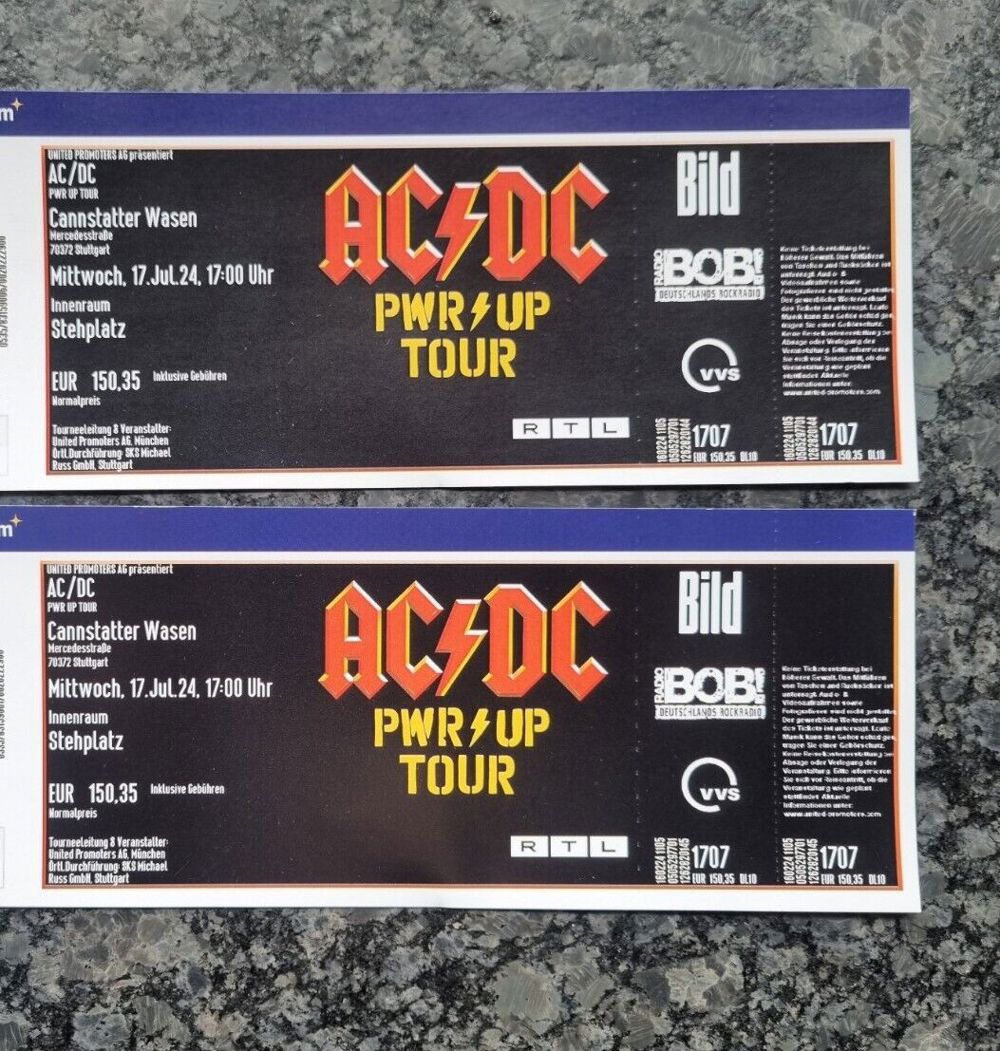 AC DC Tickets Stuttgart 17.07.24