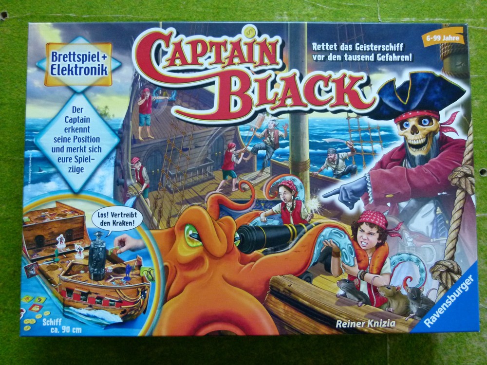 0022  Elektronisches Brettspiel Pirat Captain Black
