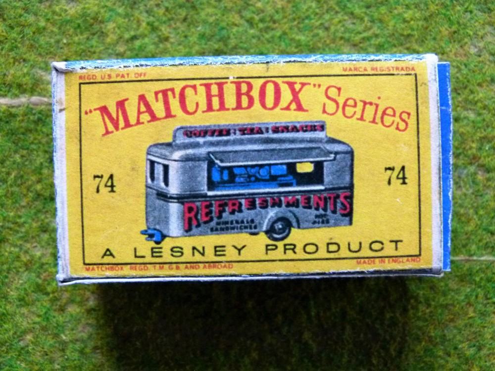 0027 Matchbox Series No 74 Mobile Canteen Karton nicht Original