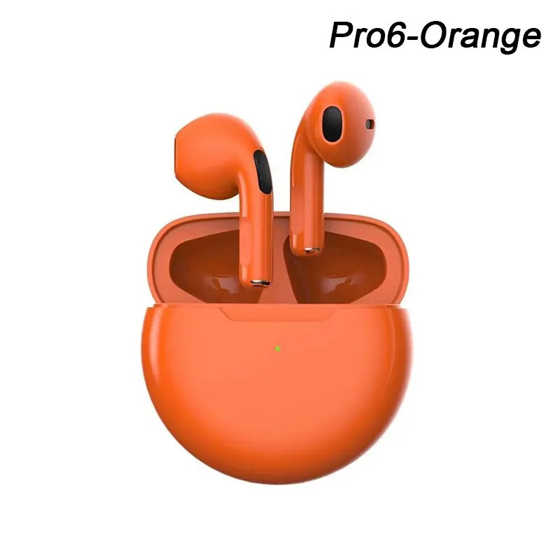 Smartphone Kopfhörer Bluetooth 5.0 Apple IPhone IOS Android Wasserdicht Noice Cancellation Orange