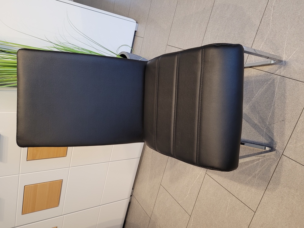 3 x Schwingerstuhl Stuhl Kunstleder schwarz Schwinger Esszimmer