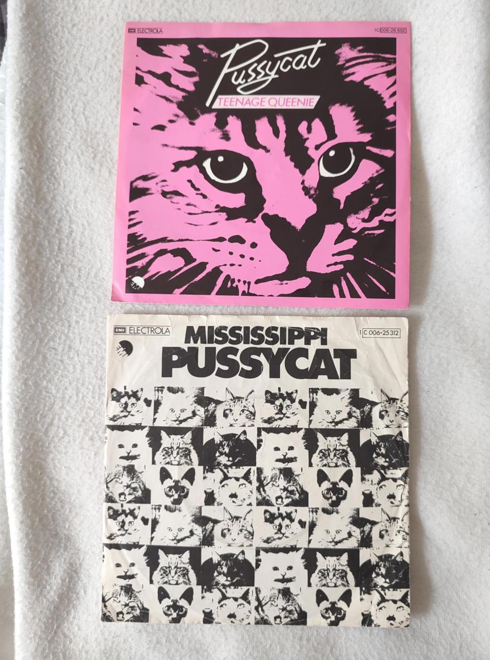 2 x 7' Vinyl Singles Lps Schallplatten Pussycat