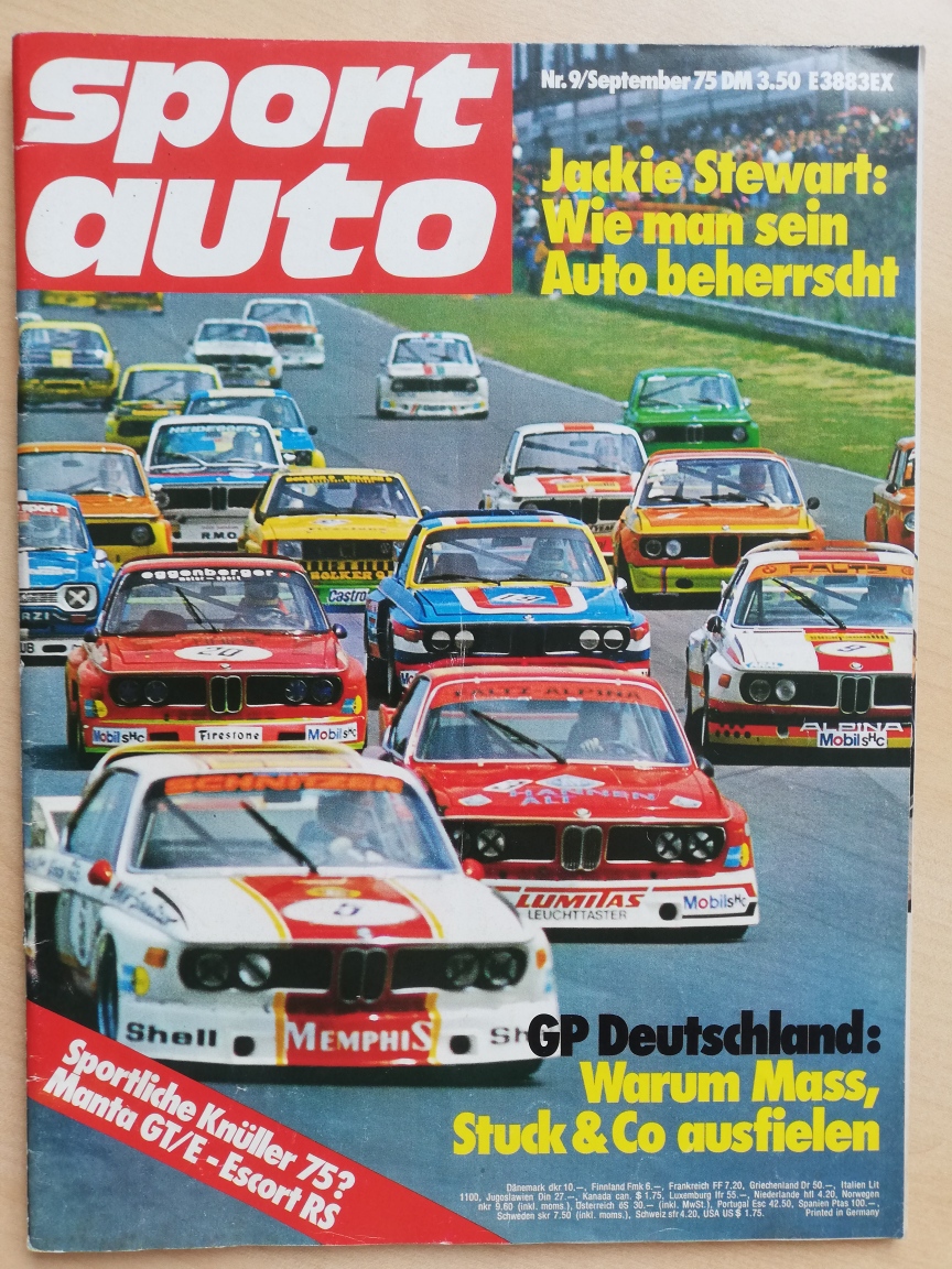 Fahrbericht Manta B GTE - Zeitschrift sportauto Nr9 vom September 1975