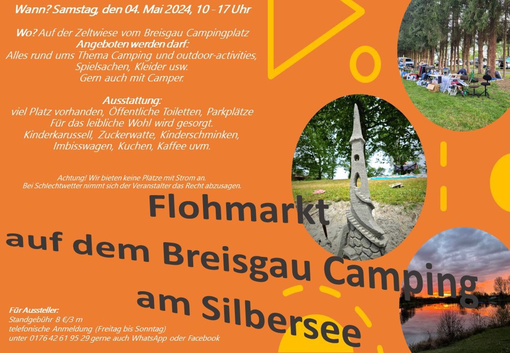 Flohmarkt auf dem Breisgau Camping am Silbersee 04. Mai