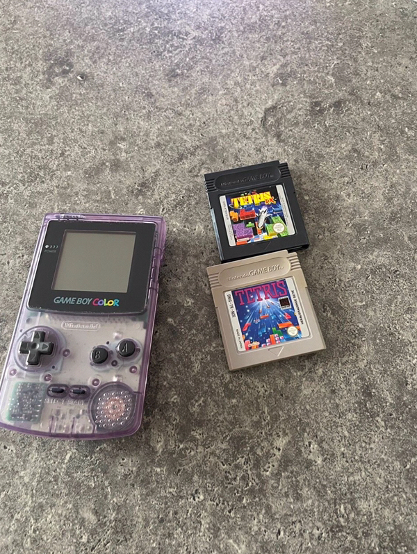 Gameboy Color in der Farbe lila Transparent inkl tetris Nintendo 