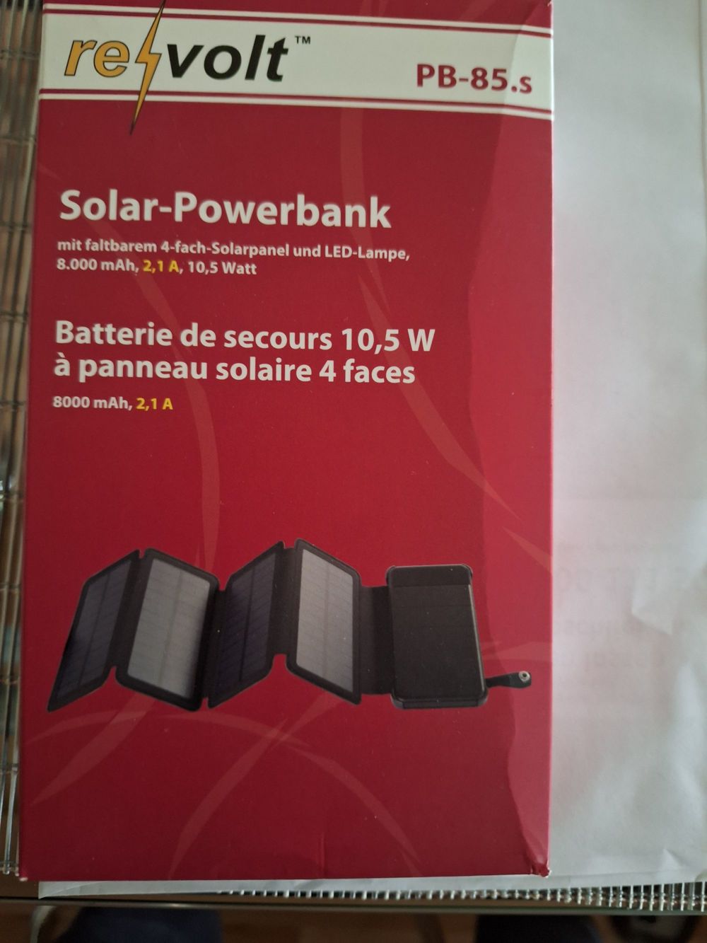 solar Powerbank 8.000mAh
