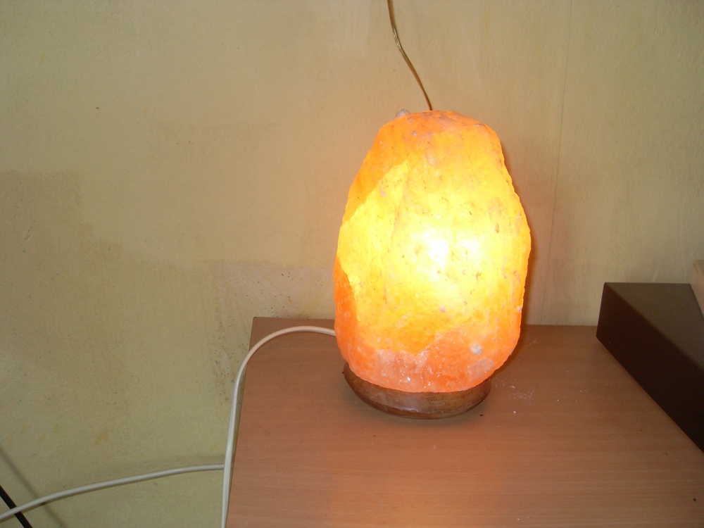Salzkristall Lampe