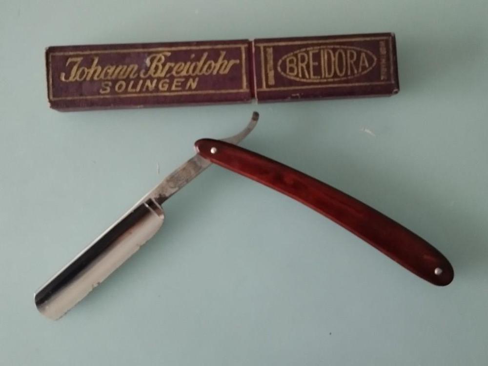 Haushaltauflösung: Rasiermesser Breidora, Solingen, Vintage Antik