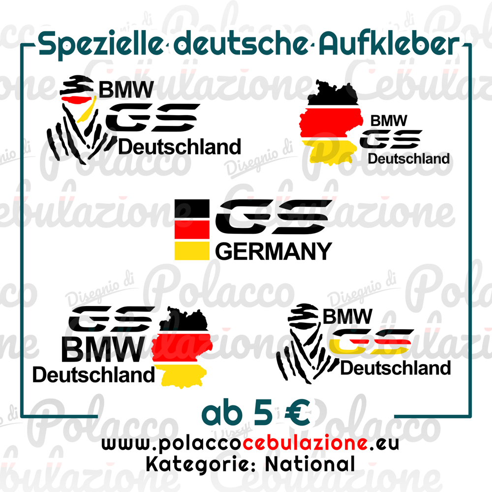 BMW GS Deutschland Aufkleber 