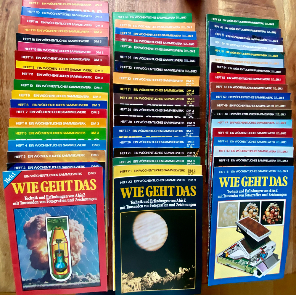 WIE GEHT DAS Zeitschrift Technik & Wissen Sammlerstücke 55 Hefte Sammelwerk v. 1979 80