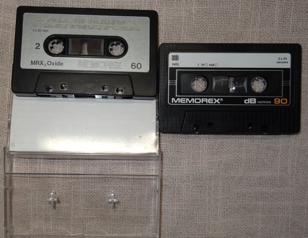 MC Memorex Musikkassette 2 verschiedene gebraucht, volle Funktion  Musik kassette
