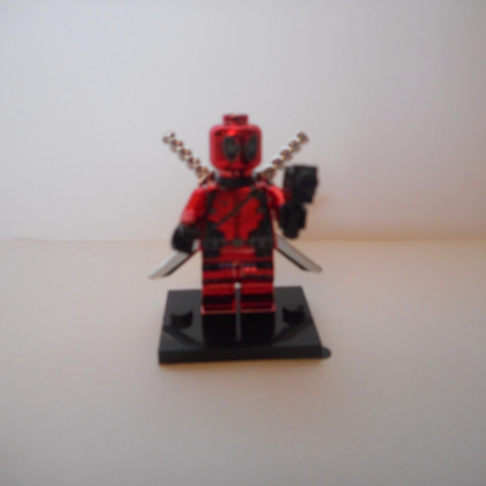 Deadpool  Marvel Minifigur Aus dem Filmen Deadpool 1-3 galvanisiert