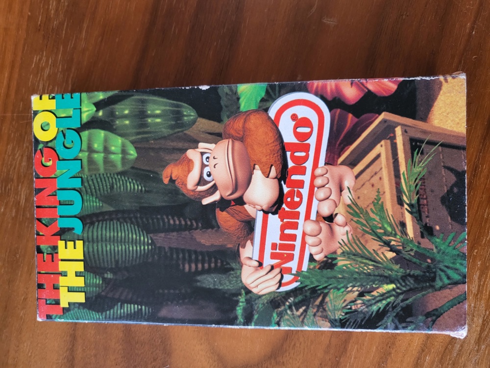 Sehr alte Nintendo "The King of the Jungle" VHS Kassette