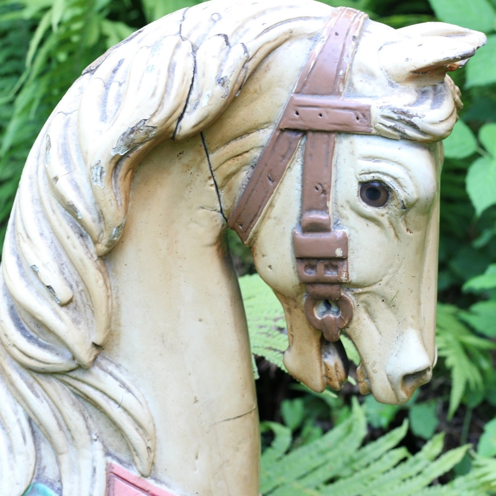 antikes karussellpferd originales kirmes kinder pferd seltenes carousell horse