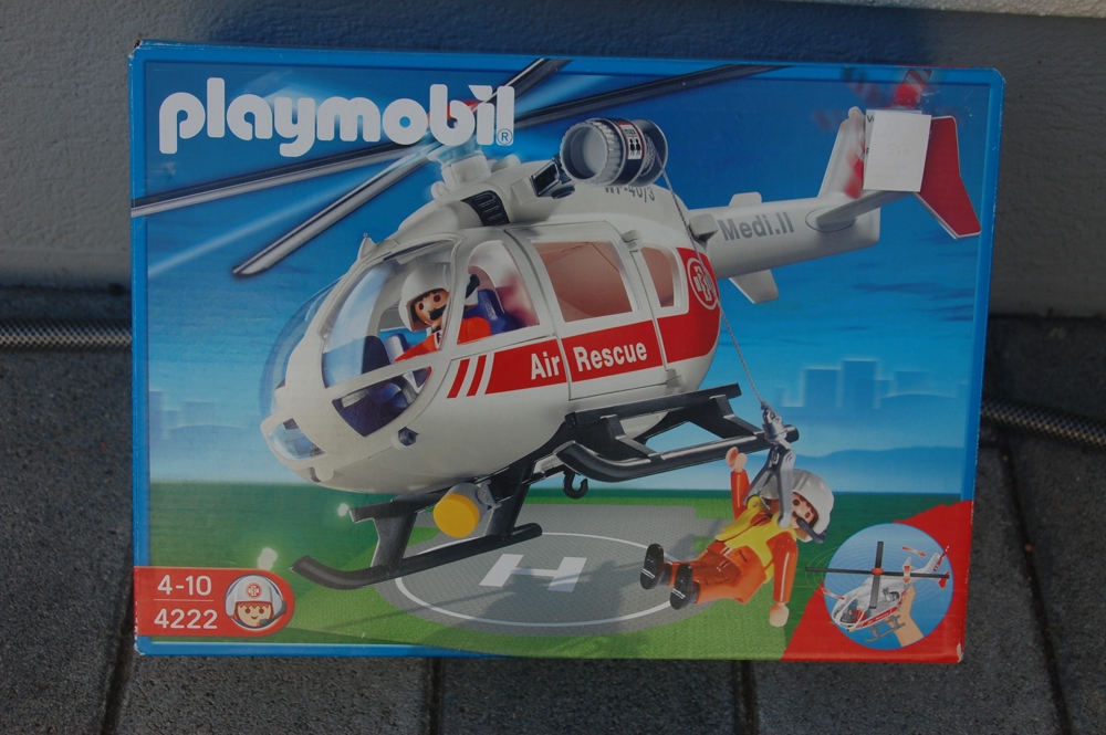 playmobil Hubschrauber mit Notarzt, für Kinder von 4 bis 10 Jahren