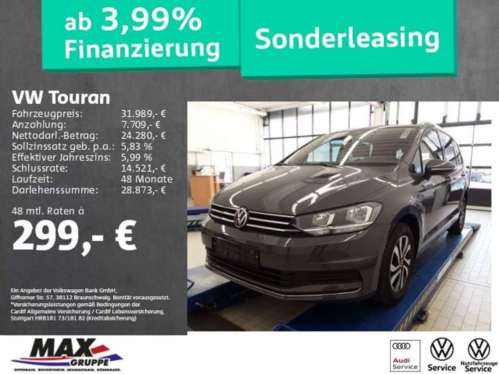 Volkswagen Touran 1.5 TSI ACTIVE 7-SITZE+AHK+KAMERA+APP+NAV