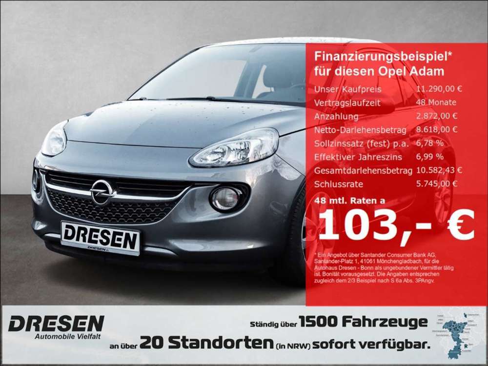 Opel Adam JAM 1.2 *KLIMA*RADIO-CD*ALLWETTER*BORDCOMPUTER*