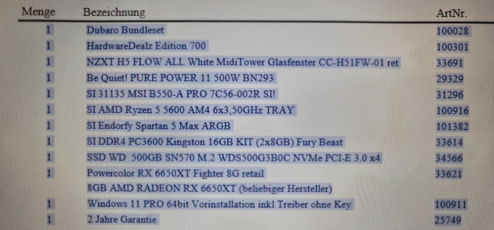 Gaming PC von AMD   16 GB RAM   500 GB SSD M.2   Powercolor RX 6650XT Fighter 8G retail