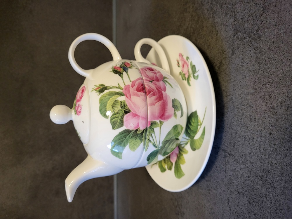 Crown Trent Tee Set, Teekännchen 0,4l +Teetasse + Unterteller